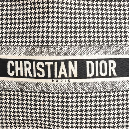 Dior Book Tote Large Canvas Shoulder Bag in Black x White
