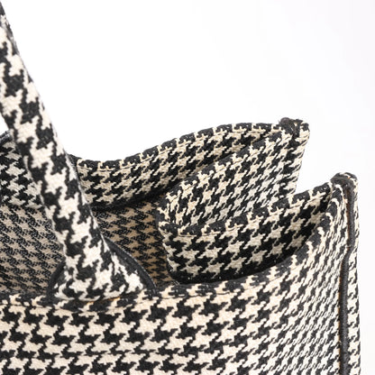 Dior Book Tote Large Canvas Shoulder Bag in Black x White