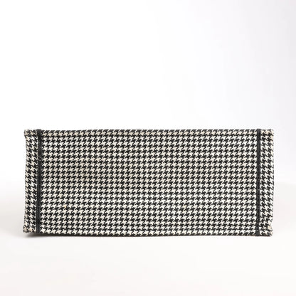 Dior Book Tote Large Canvas Shoulder Bag in Black x White