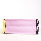 Dior Book Tote Large Canvas Tote Shoulder Bag in Yellow x Purple