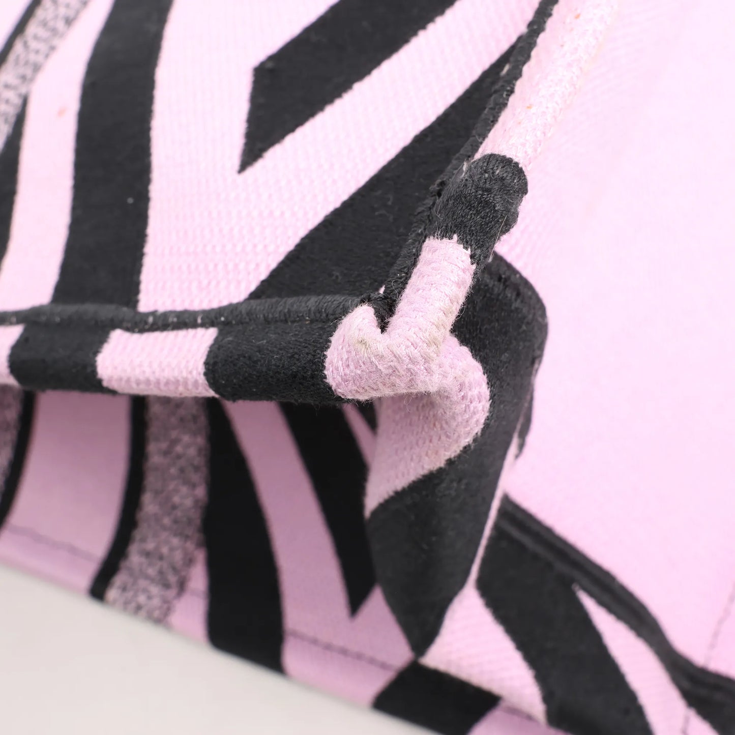 Dior Book Tote Large Canvas Tote Shoulder Bag in Yellow x Purple