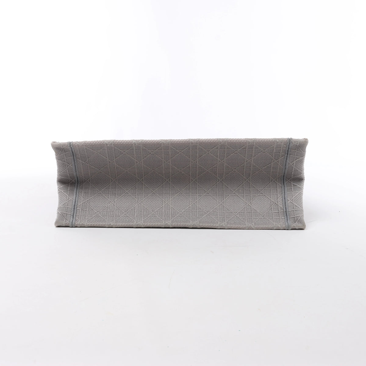 Christian Dior Book Tote Medium Cannage Canvas Shoulder Bag in Gray