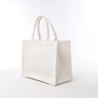 Christian Dior Book Tote Medium Cannage Canvas Shoulder Bag in White