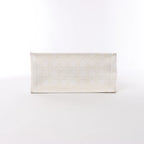 Christian Dior Book Tote Medium Cannage Canvas Shoulder Bag in White