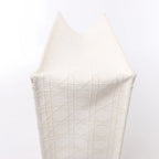 Christian Dior Book Tote Medium Cannage Canvas Shoulder Bag in White