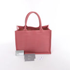 Christian Dior Book Tote Medium Leather Shoulder Bag in Pink