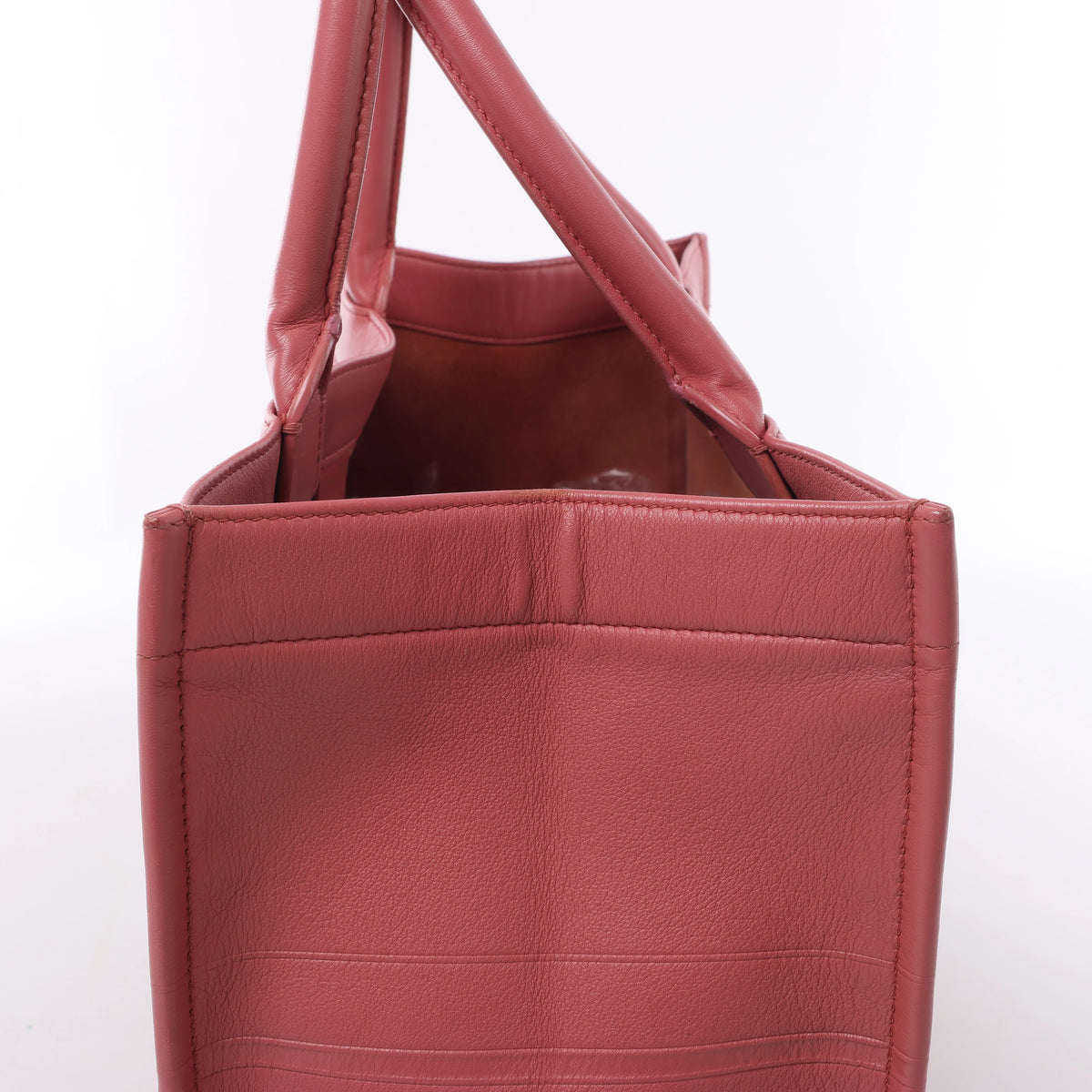 Christian Dior Book Tote Medium Leather Shoulder Bag in Pink