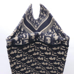 Christian Dior Book Tote Medium Oblique Canvas Shoulder Bag in Navy Blue