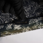 Christian Dior Book Tote Medium Toile Doo JUY Embroidery Canvas Shoulder Bag in Navy x Beige