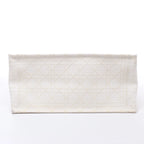 Christian Dior Book Tote Medium Canvas Shoulder Bag in White