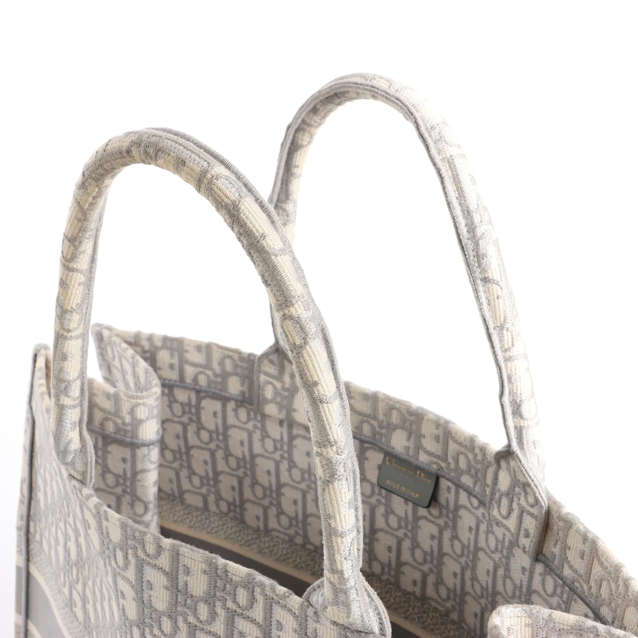 Dior Book Tote Large Oblique Canvas Handbag Handbag in Gray