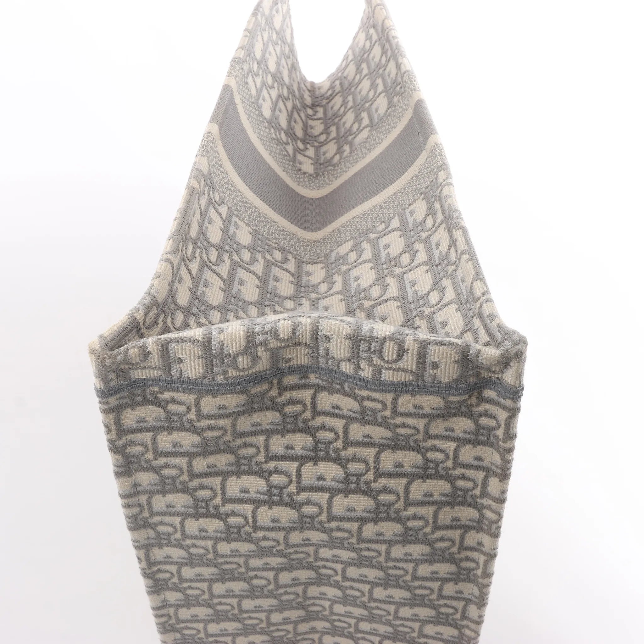 Dior Book Tote Large Oblique Canvas Handbag Handbag in Gray