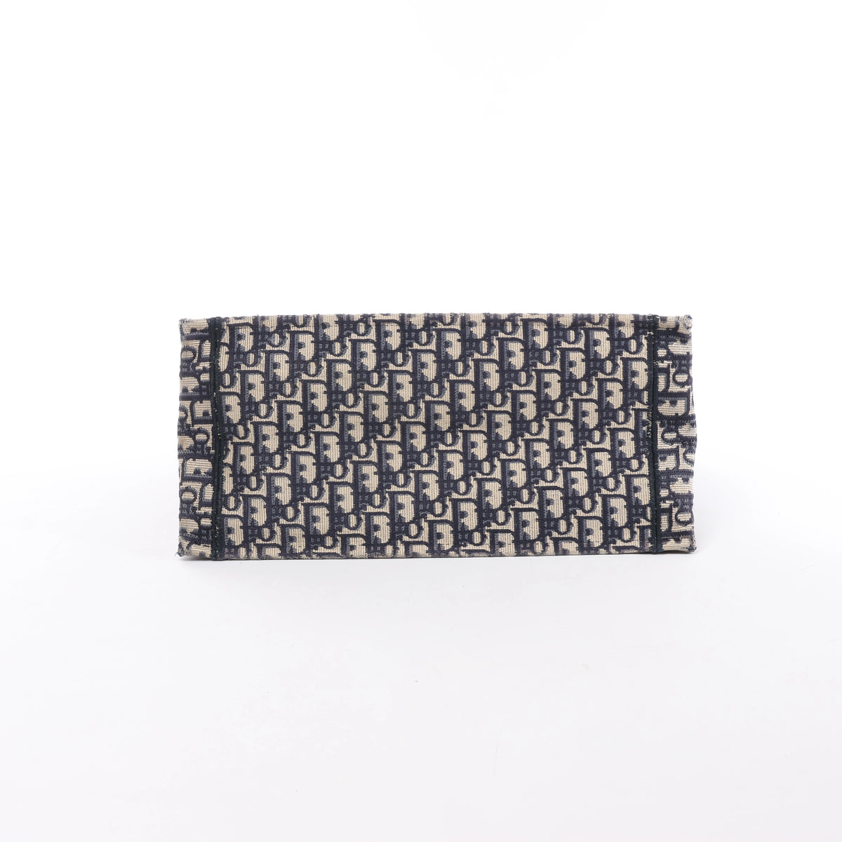 Christian Dior Book Tote Oblique Canvas Shoulder Bag in Navy Blue