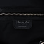 Dior Charming Lock Cannage Fabric Shoulder Bag in Black