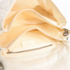 Christian Dior New Lock Cannage Leather Chain Shoulder Bag in White