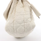 Christian Dior New Lock Cannage Leather Chain Shoulder Bag in White