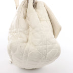 Christian Dior New Lock Cannage Leather Chain Shoulder Bag in White