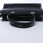 Christian Dior East West Lady Dior Cannage Leather Shoulder Bag in Black