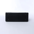 Christian Dior East West Lady Dior Cannage Leather Shoulder Bag in Black