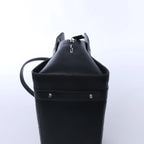 Christian Dior East West Lady Dior Cannage Leather Shoulder Bag in Black