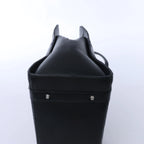 Christian Dior East West Lady Dior Cannage Leather Shoulder Bag in Black
