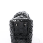 Dior Soft Lady Dior Patent Leather Cannage Large Shoulder Bag in Black