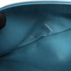 Dior Caro Macrocannage Leather Chain Shoulder Bag in Blue