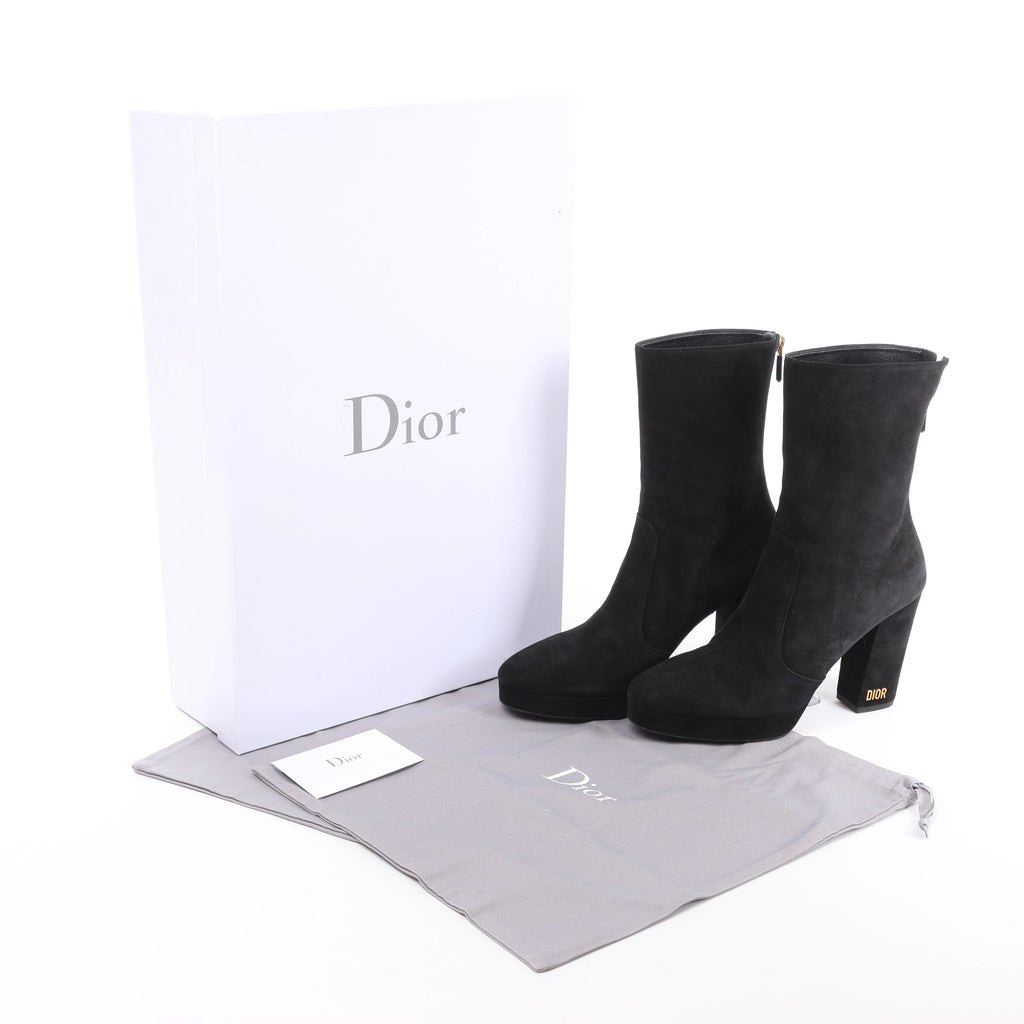 Botas largas de cuero Hermes New Jersey en negro, talla 38 UE