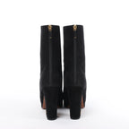 Botas largas de cuero Hermes New Jersey en negro, talla 38 UE