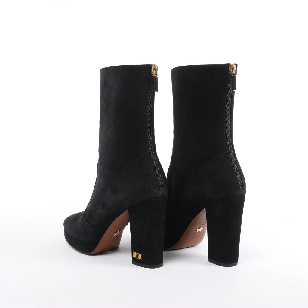 Botas largas de cuero Hermes New Jersey en negro, talla 38 UE