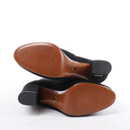 Botas largas de cuero Hermes New Jersey en negro, talla 38 UE