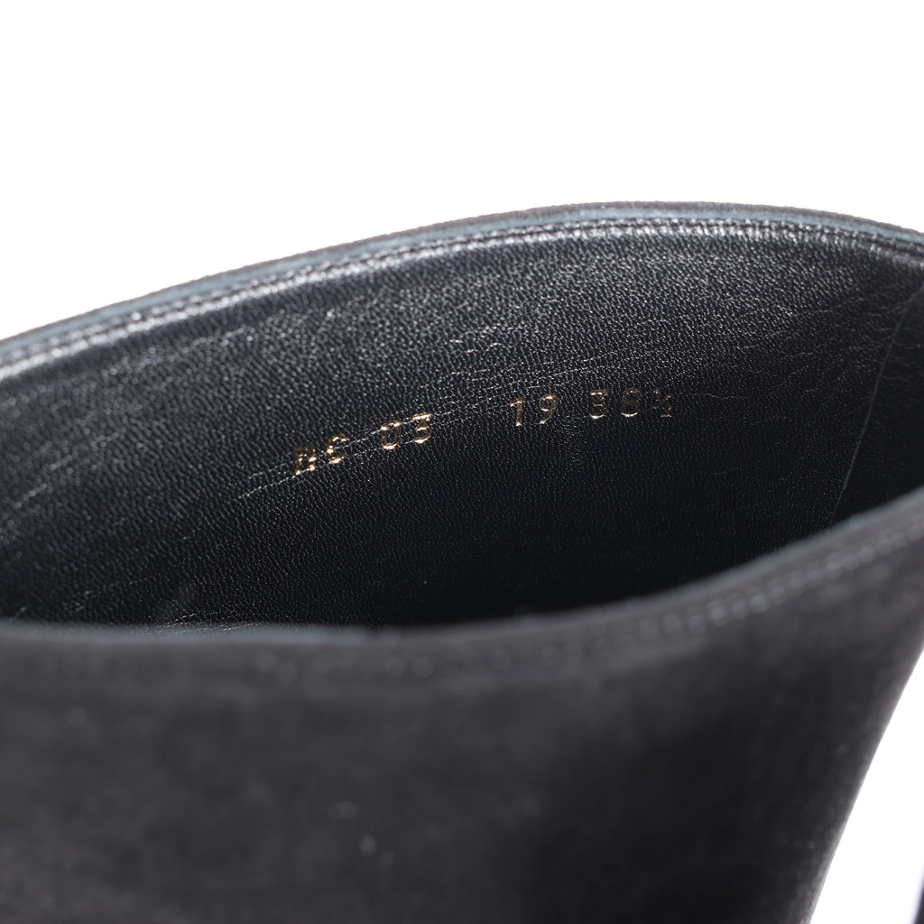 Botas largas de cuero Hermes New Jersey en negro, talla 38 UE