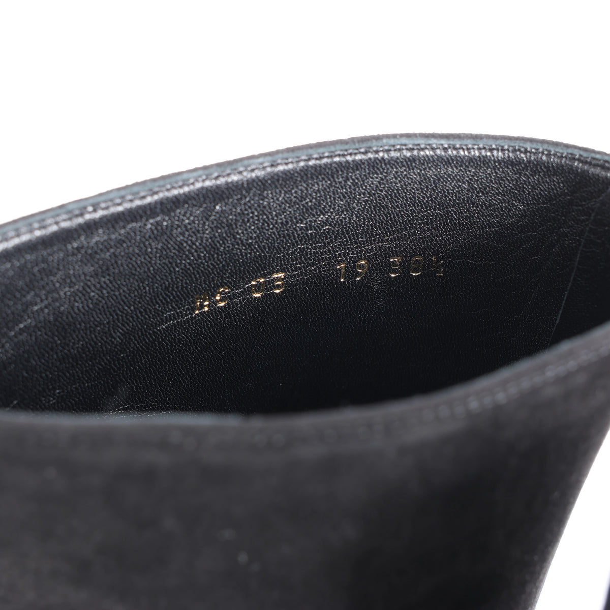Botas largas de cuero Hermes New Jersey en negro, talla 38 UE