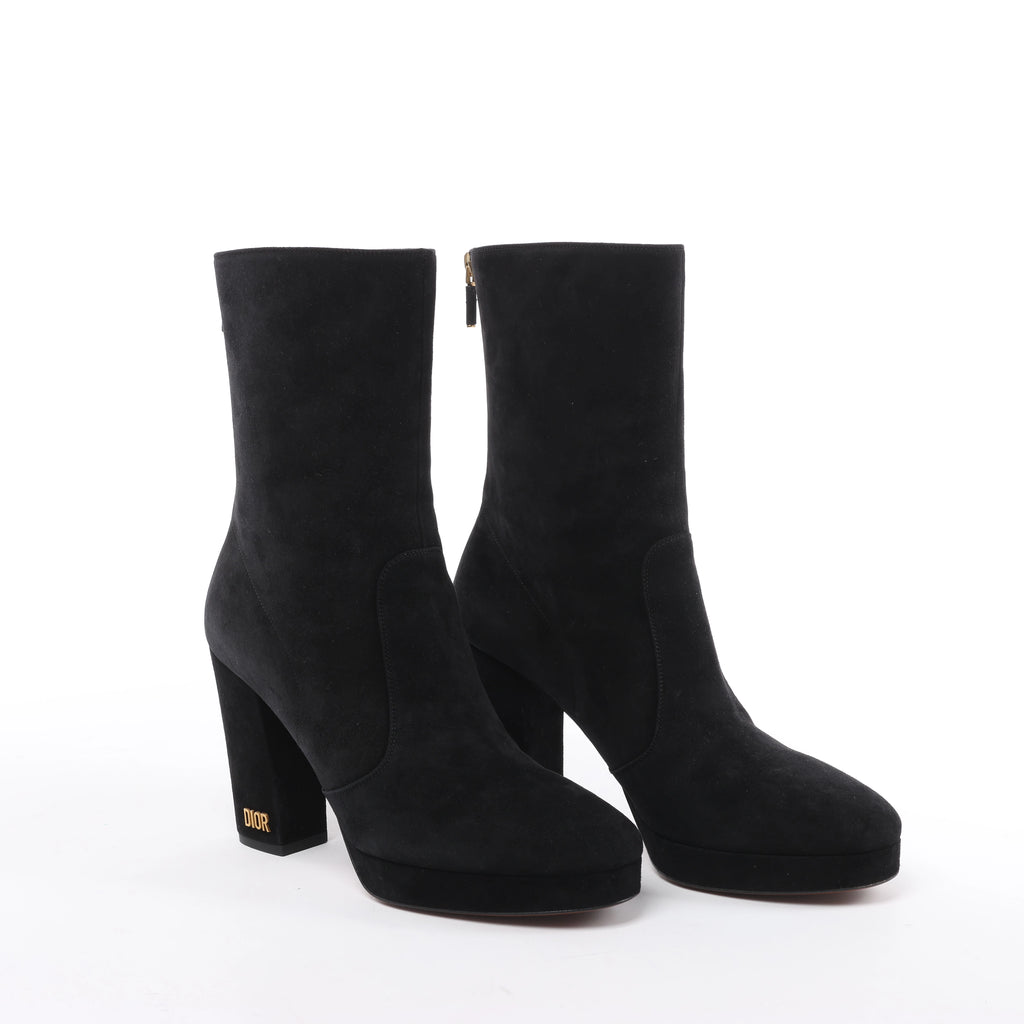 Botas largas de cuero Hermes New Jersey en negro, talla 38 UE