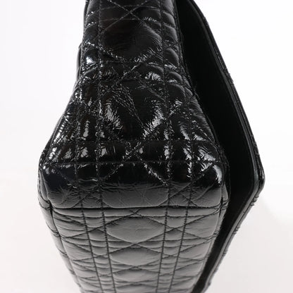 Dior Caro Leather Chain Crossbody Bag in Black