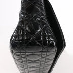 Dior Caro Leather Chain Crossbody Bag in Black