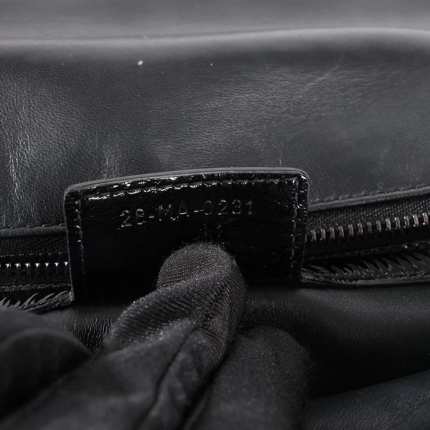 Dior Caro Leather Chain Crossbody Bag in Black