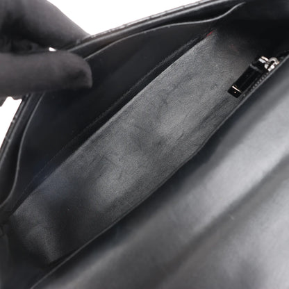 Dior Caro Leather Chain Crossbody Bag in Black