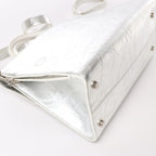 Dior Diorever Medium Leather 2Way Handbag in Silver
