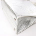 Dior Diorever Medium Leather 2Way Handbag in Silver