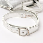 Dior Diorever Medium Leather 2Way Handbag in Silver