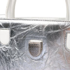 Dior Diorever Medium Leather 2Way Handbag in Silver