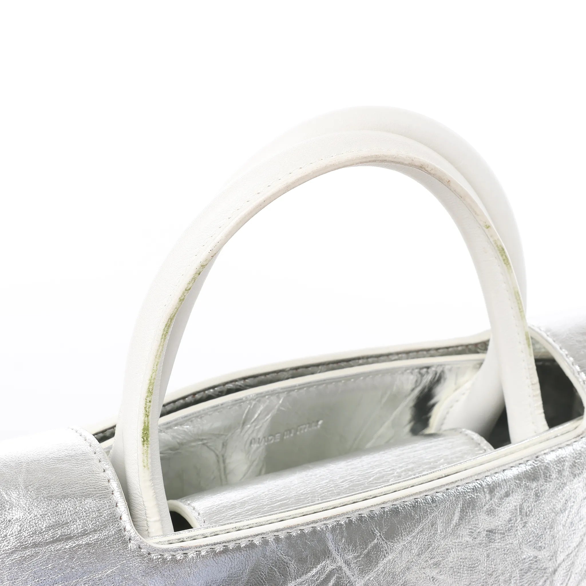 Dior Diorever Medium Leather 2Way Handbag in Silver
