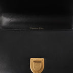 Dior Diorama Leather Chain Shoulder Bag in Black