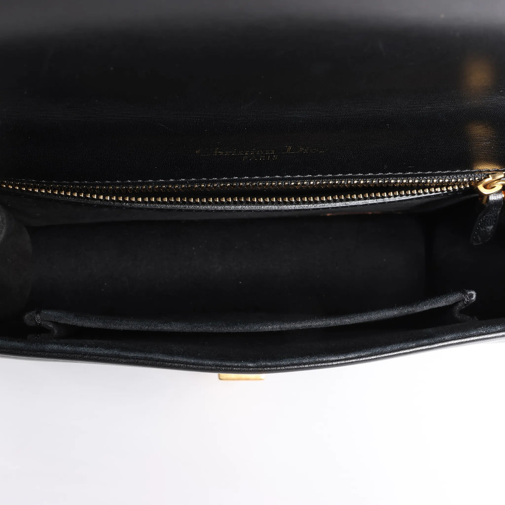 Dior Diorama Leather Chain Shoulder Bag in Black
