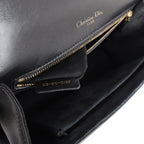 Dior Diorama Leather Chain Shoulder Bag in Black