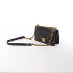 Dior Diorama Leather Chain Shoulder Bag in Black