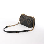 Dior Diorama Leather Chain Shoulder Bag in Black
