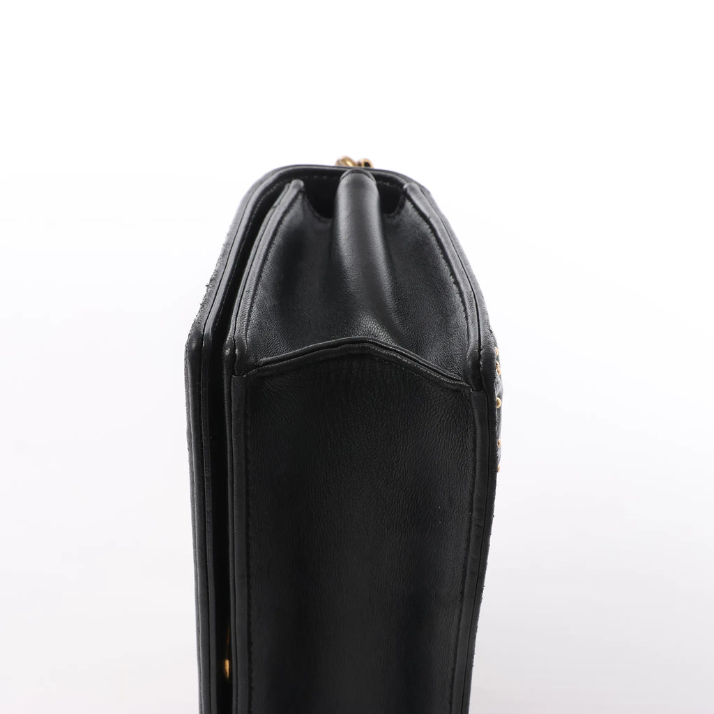 Dior Diorama Leather Chain Shoulder Bag in Black
