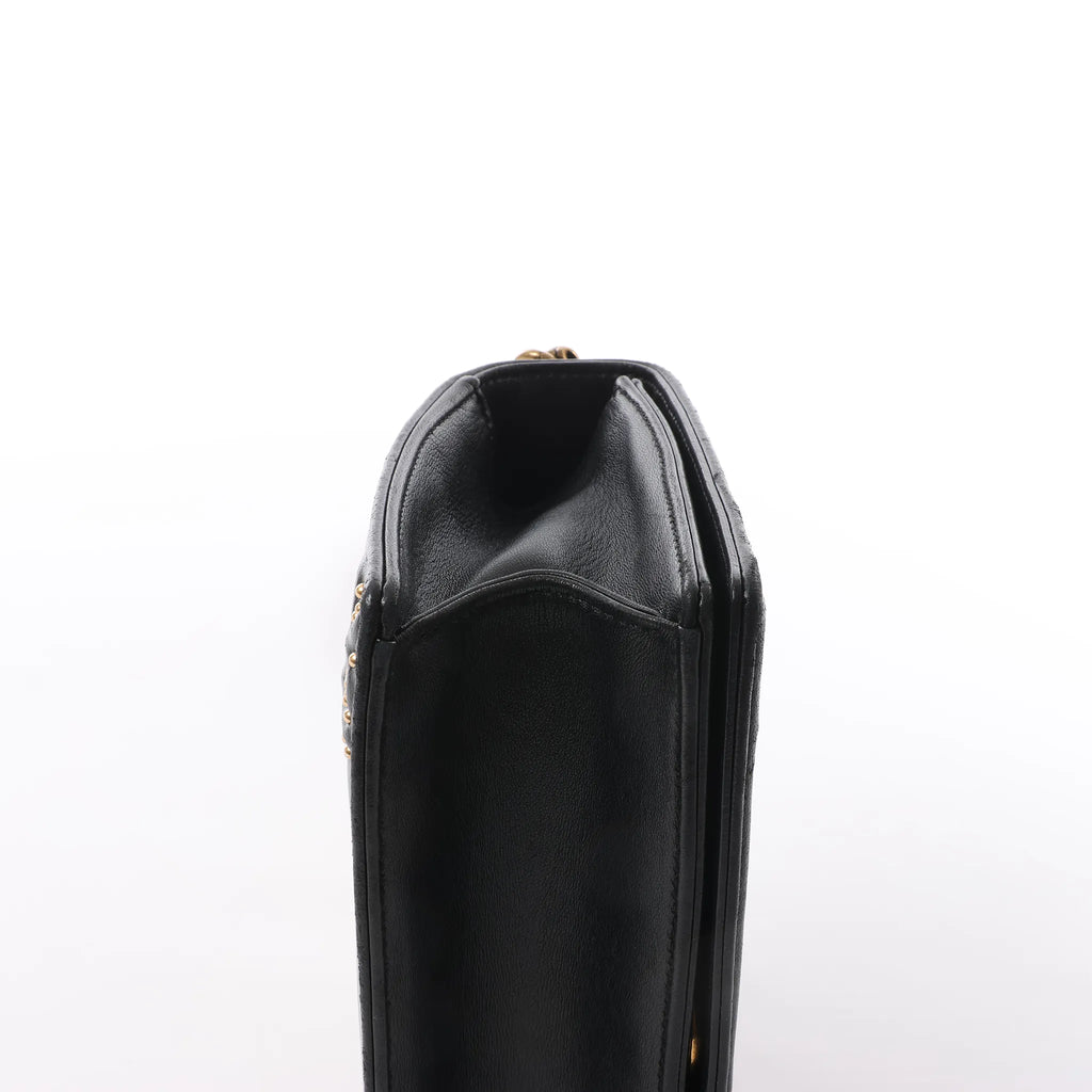 Dior Diorama Leather Chain Shoulder Bag in Black